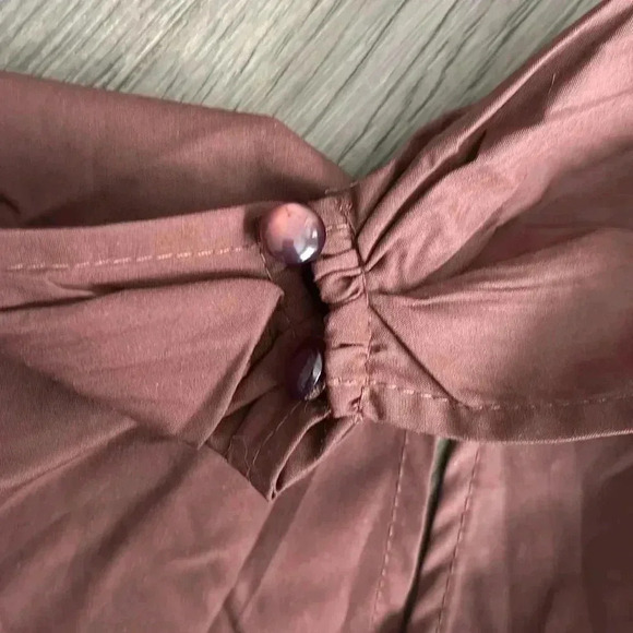 ✨🆕Pretty Little Thing🆕✨ |Chocolate woven cross front halter neck tie back top - Picture 5 of 9